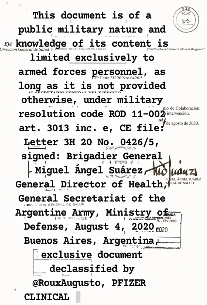 The Pfizer Clinical Trial in Argentina Was a Military Operation