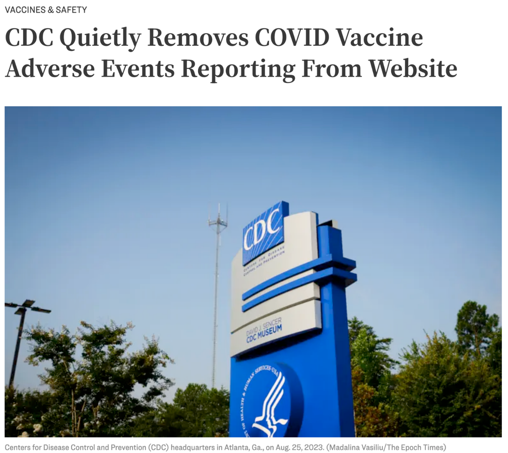 CDC Removes V-Safe