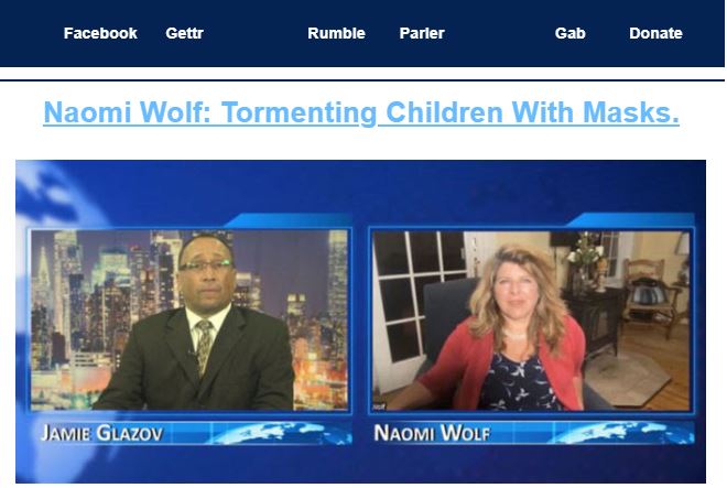 Naomi Wolf: Tormenting Children With Masks.