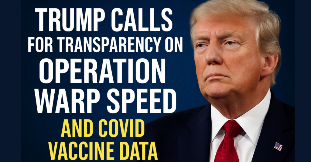 Trump demands COVID vaccine data