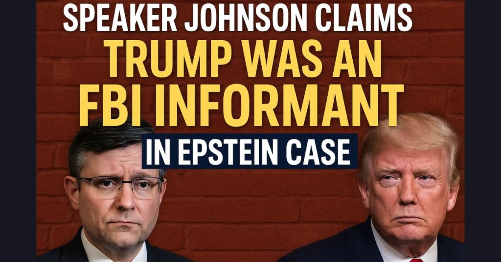 Johnson claims Trump FBI informant