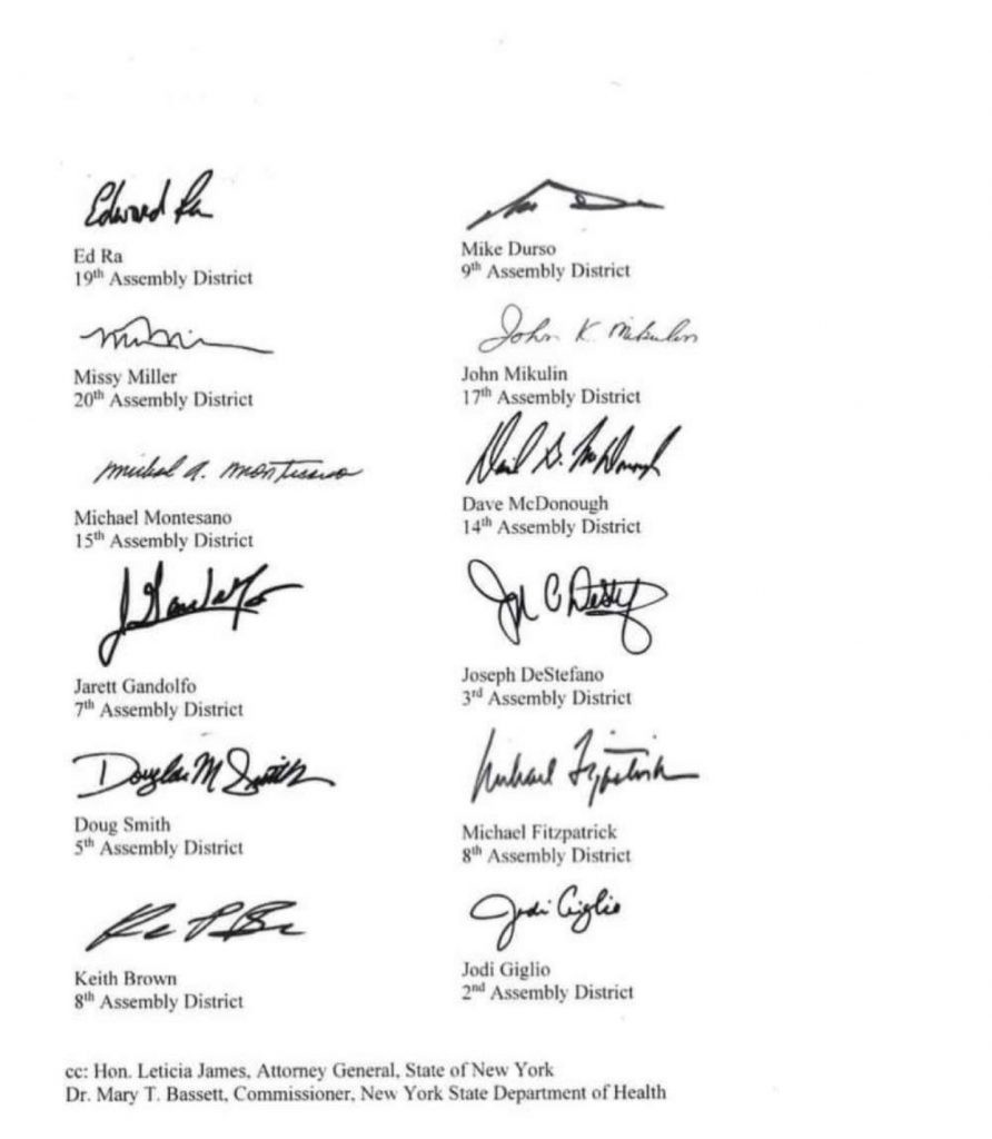 representative signatures