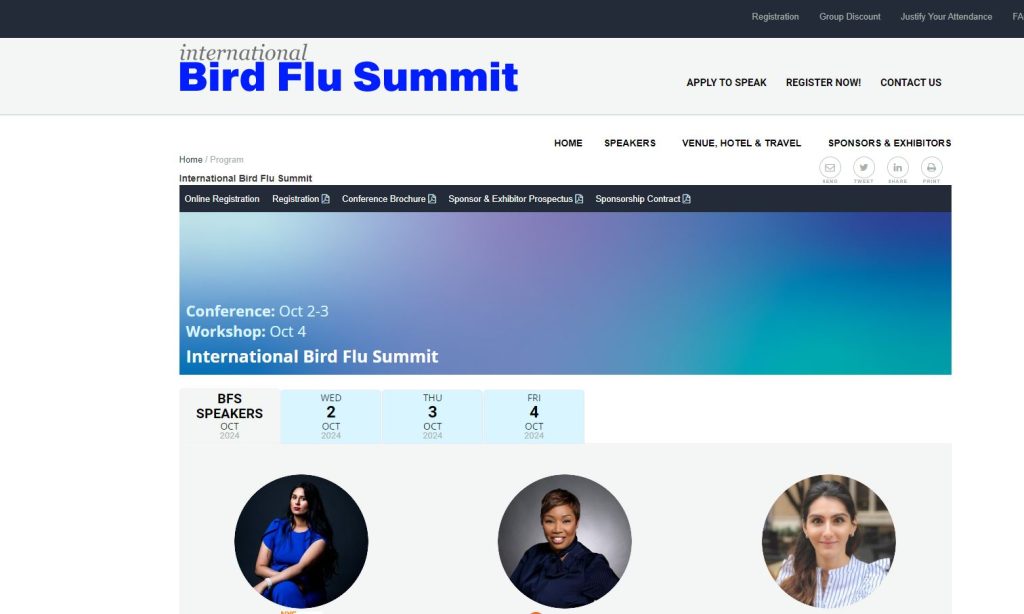 International Bird Flu Summit DailyClout